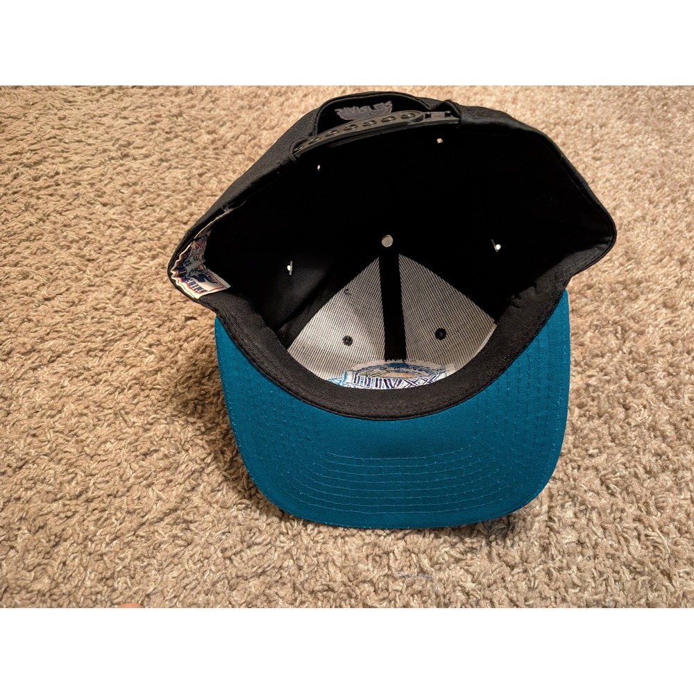 Starter Super Bowl XXXVIII 38 Georgia‎ Dome Atlanta 1994 Black Teal Snapback Hat - Picture 7 of 8